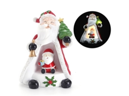 Laxiscreed Luz Noturna De Natal Com Santa Claus Em Resina Para Decoração Festiva