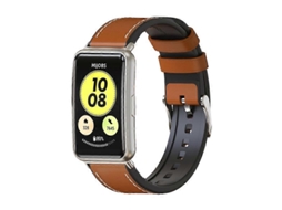 Pulseira De Couro Bovino Mijobs Para Huawei Watch Fit
