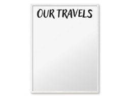 Magnetic Board Our Travels For The Living Room Espelharte (60x80 Cm)