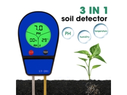 Tester De Solo 3 Em 1: Ph, Umidade E Temperatura Para Jardim E Flores