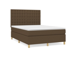 Box Spring Bed, Box Spring Beds Vidaxl Marrom Tecido (140 X 200 Cm)