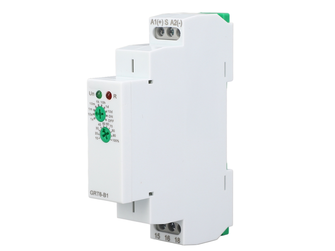 Relé De Tempo Com Atraso De Desligamento 0.1s A 10 Dias Led Indicador Montagem Din Rail Grt6-b1