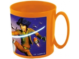 Caneca Plástica Star Wars DISNEY (Laranja)