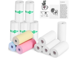 13 Rolos De Papel Térmico Adesivo Para Mini Impressora Térmica, Ideal Para Impressão De Imagens. Gokoco