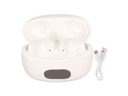 Aetheria fones de Ouvido Tradutor Bluetooth 74 Idiomas 70 Acentos Redução de Ruído com Display Digital Branco
