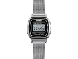 Lurelia Relógio Digital Cronómetro, Alarme, Calendário, 25×9×12×225 Mm, Aço Inox, Rosa, Impermeável