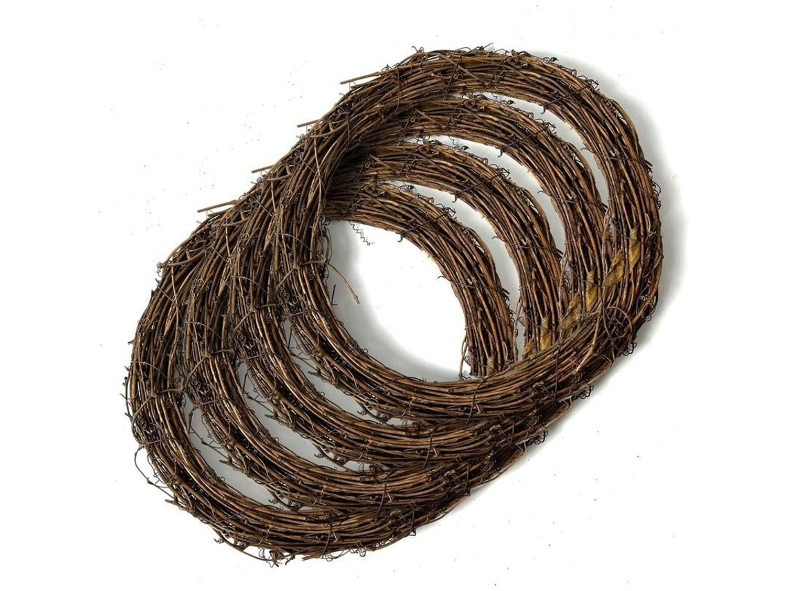 Coroas de vinha Nova Line, 30cm, para artesanato, Natal, casamento e decoração de parede | S/MARCA