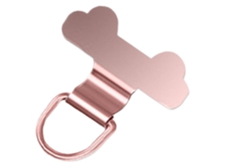 Correia Telemóvel, Mini Chaveiro De Metal Para Telemóvel, Peça De Conector De Segurança, Aço, Rosa