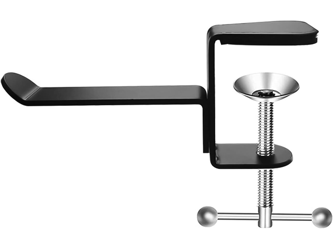Suporte De Mesa Em Alumínio, Gancho Para Pendurar Fones De Ouvido Com Presilha Fixação Sob A Mesa, Encaixe Universal