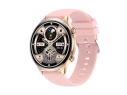Smartwatch HK75 Amoled Grande Ultrafino Têxtil 1,75 Polegadas Bestvite (rosa)