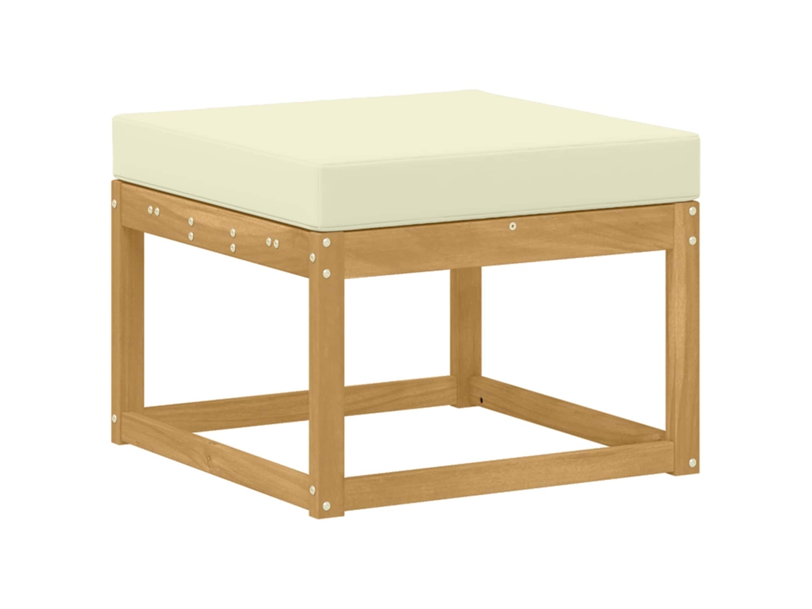 Maison Exclusive - Hocker De Exterior Madeira Sólida De Acácia Branco