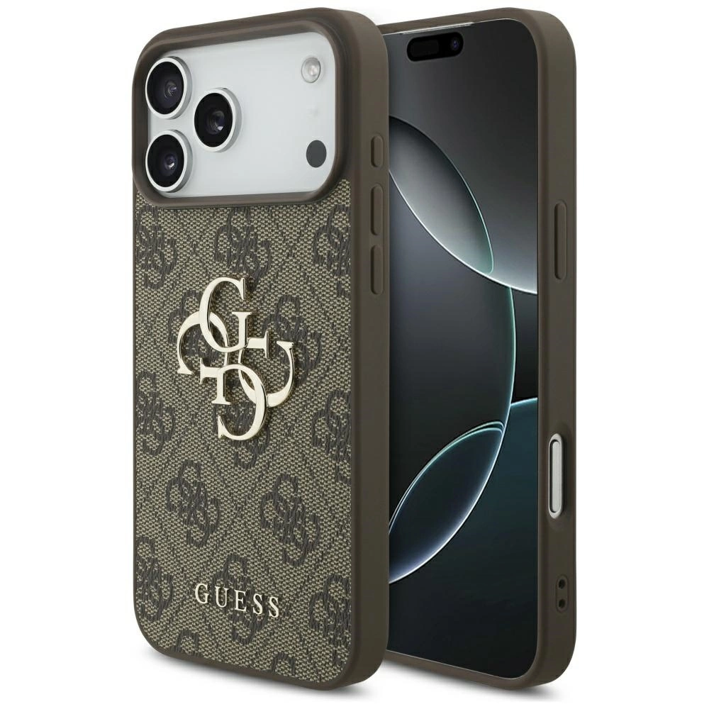 Capa Guess 4g Com Logotipo Grande Para Iphone 17 Pro Max Proteção Com Elegância