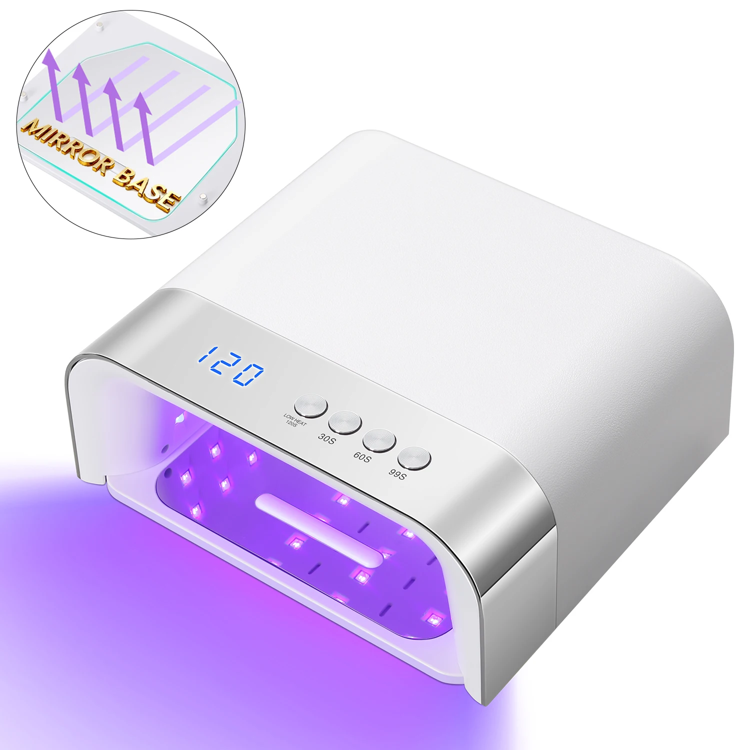 Secador De Unhas Com Lâmpada De Secagem Inteligente Por Sensor.