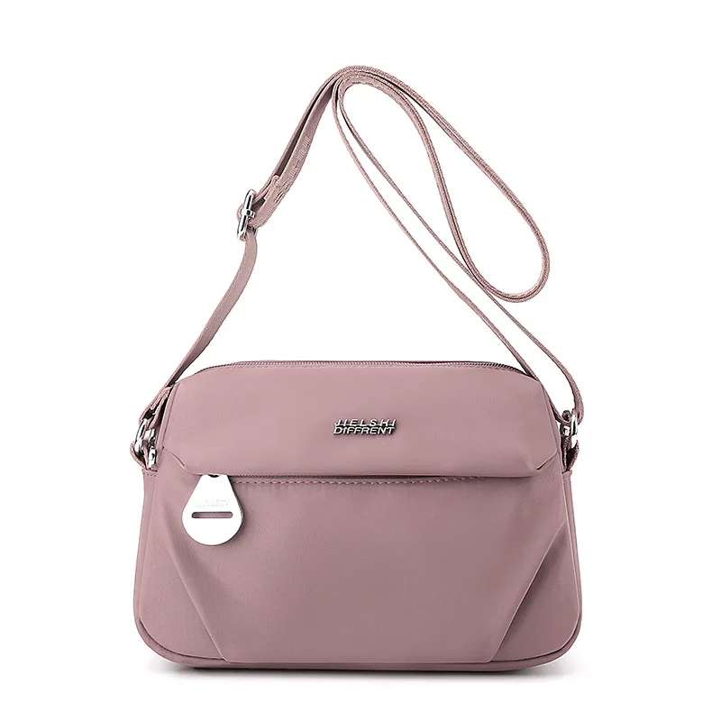 (2078-rosa) Bolsa Feminina Elegante, Bolsa De Ombro De Tecido Oxford Impermeável De Alta Qualidade
