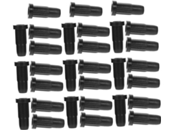 Lifkome Conjunto De 30-protetores Pé Cadeira Em Plástico Preto Com Design Antiderrapante Para Banquetas E Cadeiras