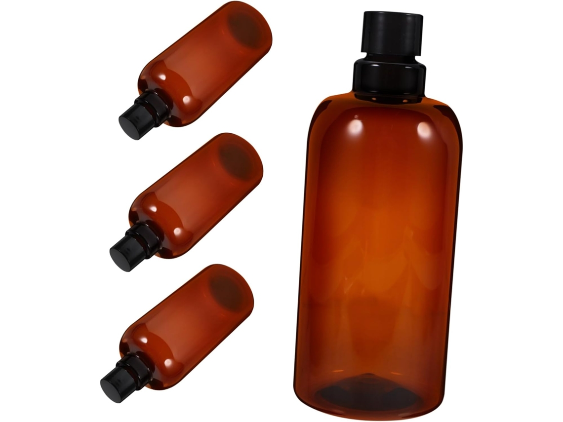 Conjunto De 4 Frascos De Viagem Vazios E Recarregáveis Para Shampoo E Loção.