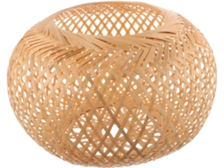 Luminária Pendente de Bambu Trançado, Multiuso, Estrutura Trançada, Luz Suave para Teto. SFUSHOS