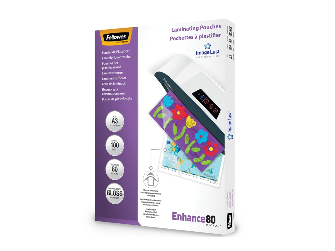 Bolsas de Plastificação FELLOWES 5306207 Brilho (100 un - A3)