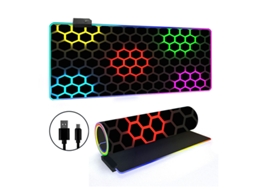 Mousepad Com 14 Modos De Iluminação Rgb E Base Antiderrapante Brilvibera (estilo 23, 3006003mm)