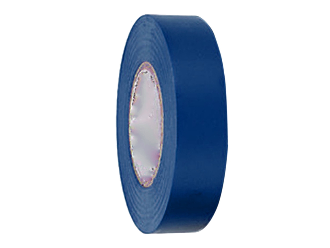Fita isolante elétrica universal de PVC, 600 V, resistente a alta tensão, 20 m, azul, suprimentos industriais