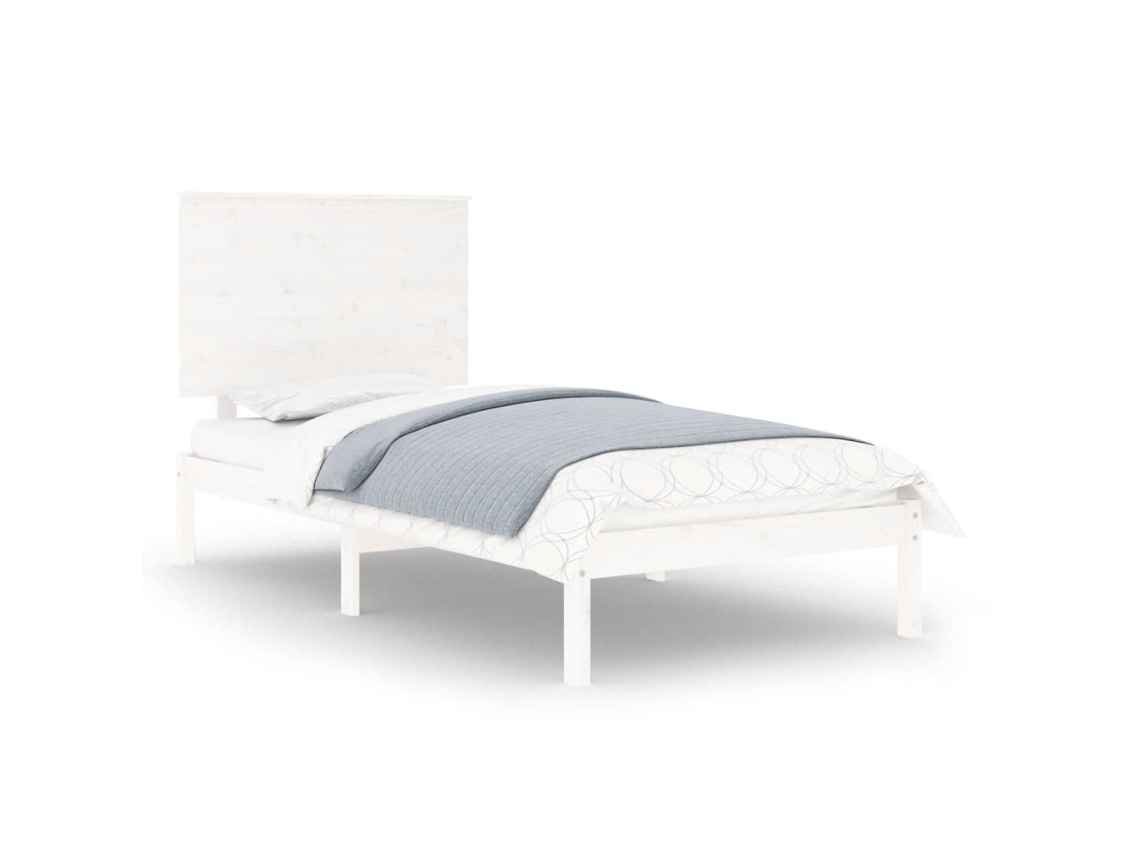 Bed Frame, Bed Frames Vidaxl Branco Madeira (90 X 190 Cm)