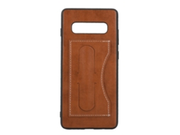 Capa para Samsung S10 com Suporte para Cartões EOOCOO (marrom)