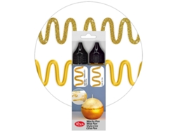 Caneta de Cera de Vela VIVA DECOR 28 Ml Conjunto de 2 Ouro
