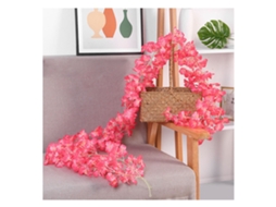 Guirlanda de Flores de Cerejeira Artificial LAXISCREED 1,8m 256 Rosa