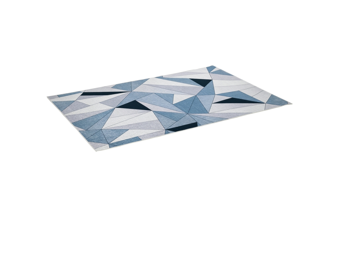 Tapete Geométrico Moderno 230x160cm, Base Antiderrapante, Decoração Residencial, Multicor