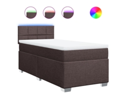 Box Spring Bed, Box Spring Beds Vidaxl Marrom Tecido (90 X 200 Cm)