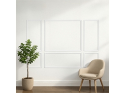 Molduras Decorativas Para Parede 3 Conjuntos 57,91 X 143 Cm 57,91 X 57,91 Cm Decoração Vevor