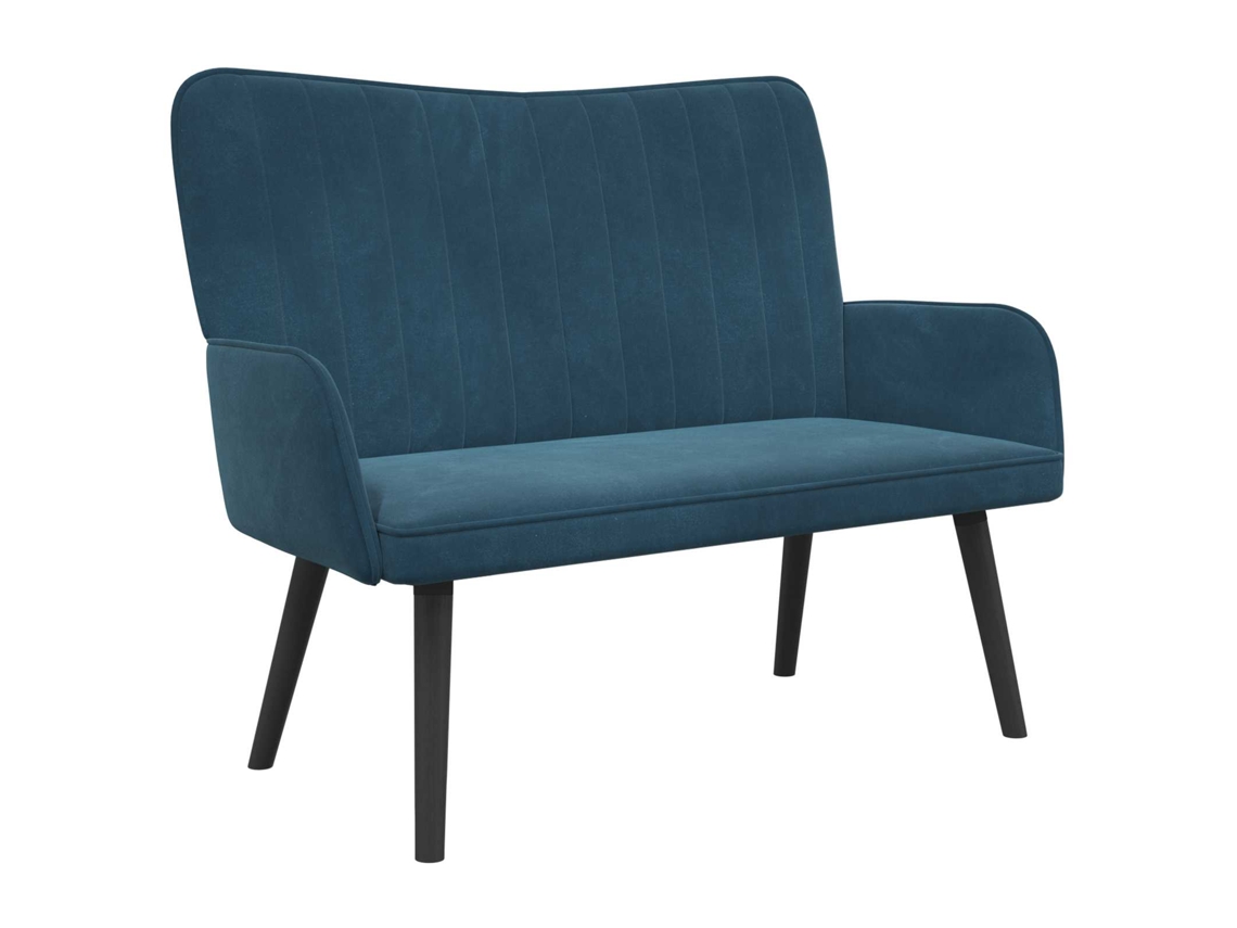 Sofá para 2 Pessoas Azul 115 X 61 X 87 Cm Veludo MAISON EXCLUSIVE (v)