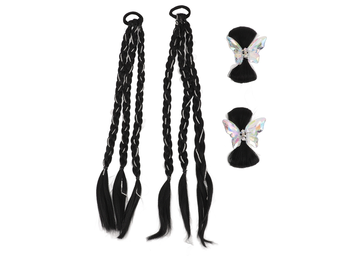 Extensiones De Pelo De Boxeo Trenzadas Sintéticas Negras Para Mujeres