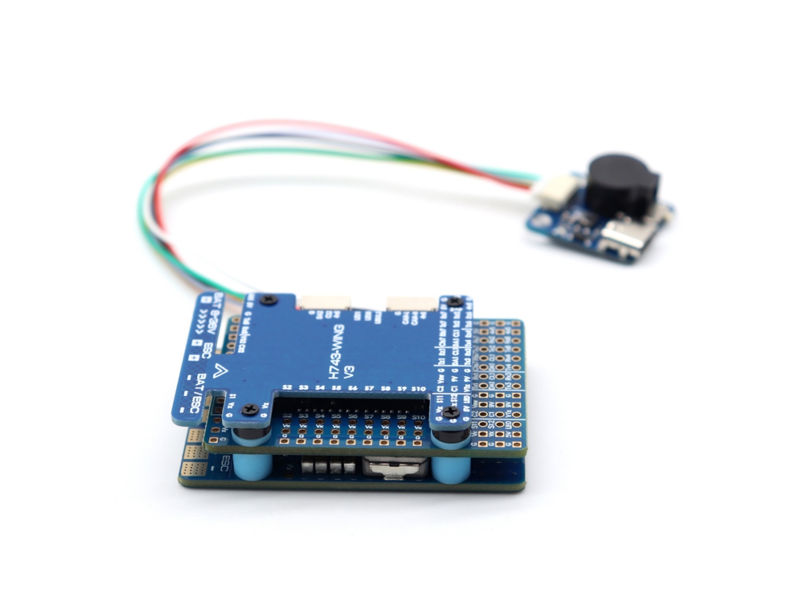 Controlador de Voo H743 Wing V3 com Giroscópio Duplo, Compatível com Dois Motores e Duas Câmeras para Aeromodelos Fpv de Asa Fixa. MDUG