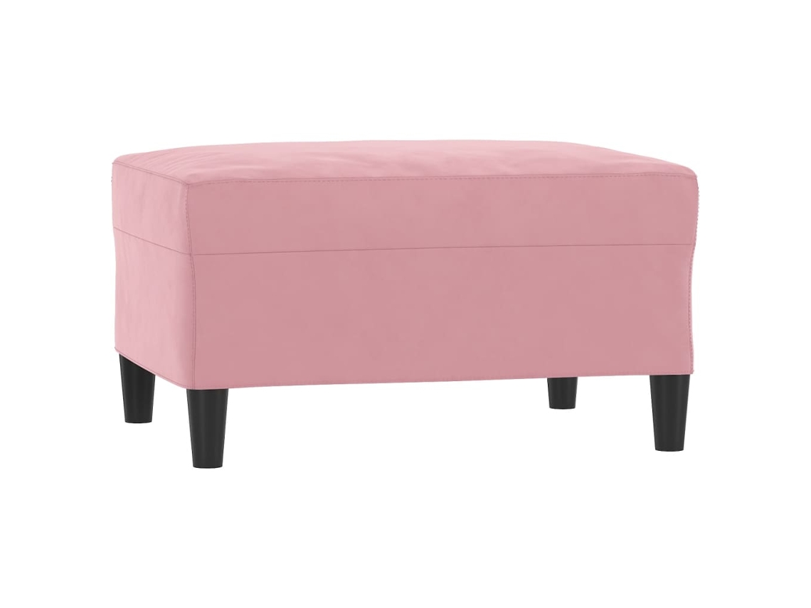 Footstool, Footstools Vidaxl Cor-de-rosa Veludo (70 X 55 X 41 Cm)