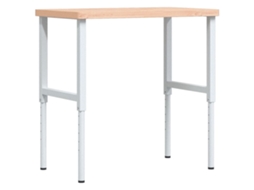 Bancada de trabalho VIDAXL Marrom Faia (100x60x(73-99,5)cm)