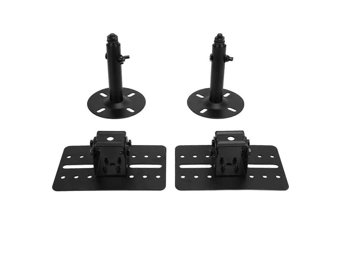 Par De Suportes Para Alto Falantes De Metal Espesso, Suporte Para Teto E Parede Com Haste Telescópica Para Casa Yunzii