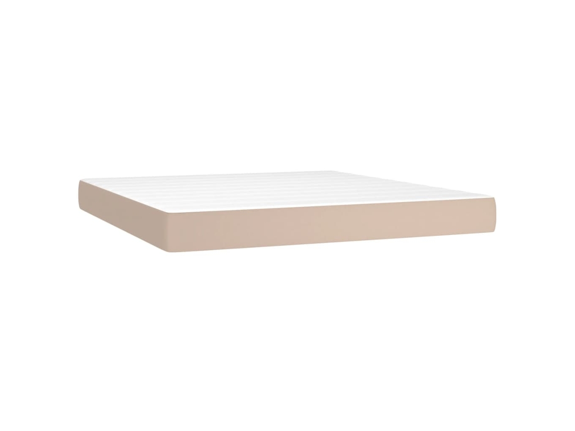 Pocket Spring Bed Mattress, Pocket Spring Bed Mattresses Vidaxl Marrom Couro Artificial (160 X 200 Cm)