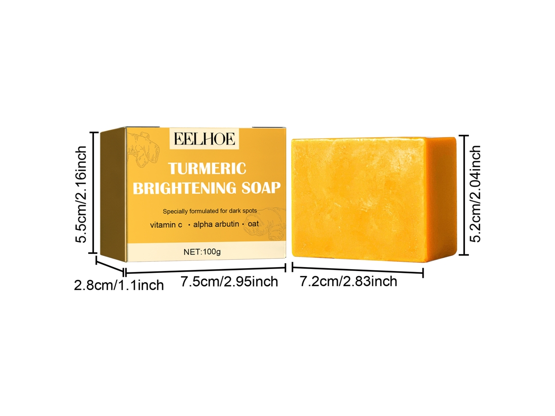 Jabón Facial De Turmeric Para Limpeza E Clarificação Da Pele