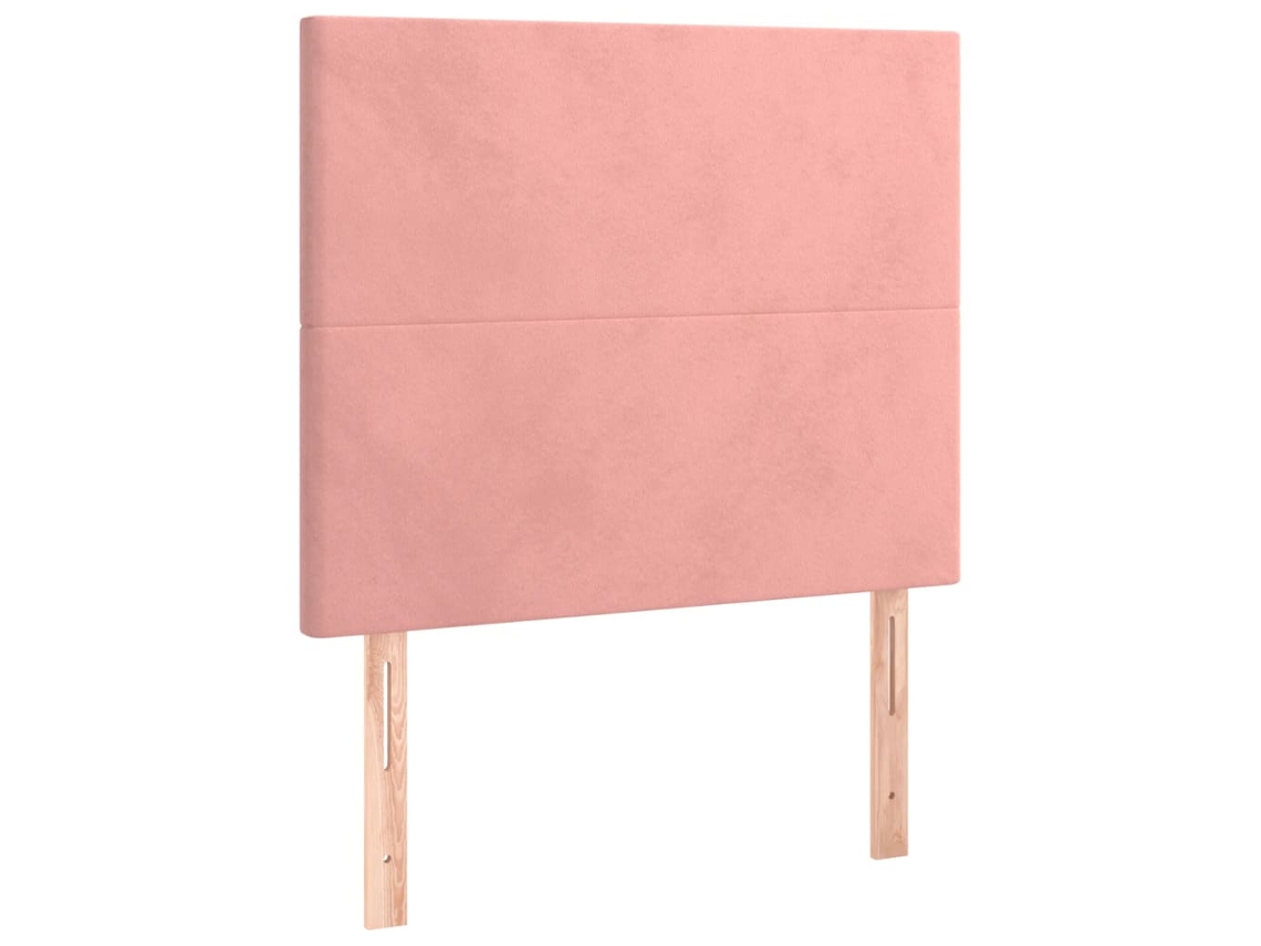 Cabeceira Rosa 80x5x118/128 Cm Veludo MAISON EXCLUSIVE