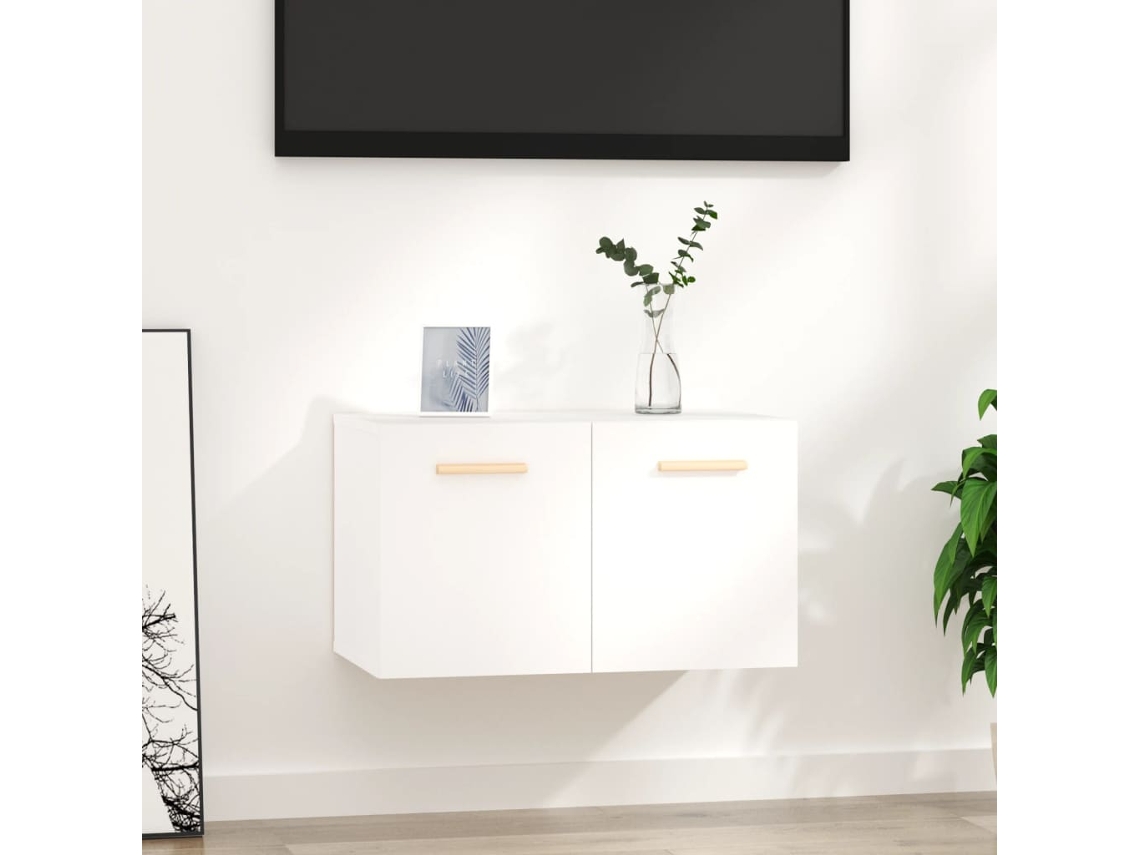 Vidaxl Armário De Parede 60x36,5x35 Cm Derivados De Madeira Branco