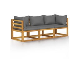 Garden Sofa, Garden Sofas Vidaxl Cinzeto Madeira De Acácia (n/a)