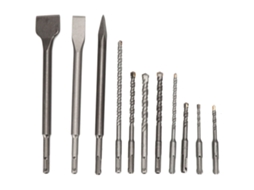 8pcs Brocas De Martelo E 3pcs Brocas De Incisão Plana Para Concreto Bloco Pedra