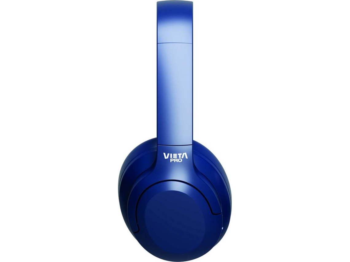 Auscultadores Bluetooth VIETA Stream (Over Ear -  Microfone - Azul)