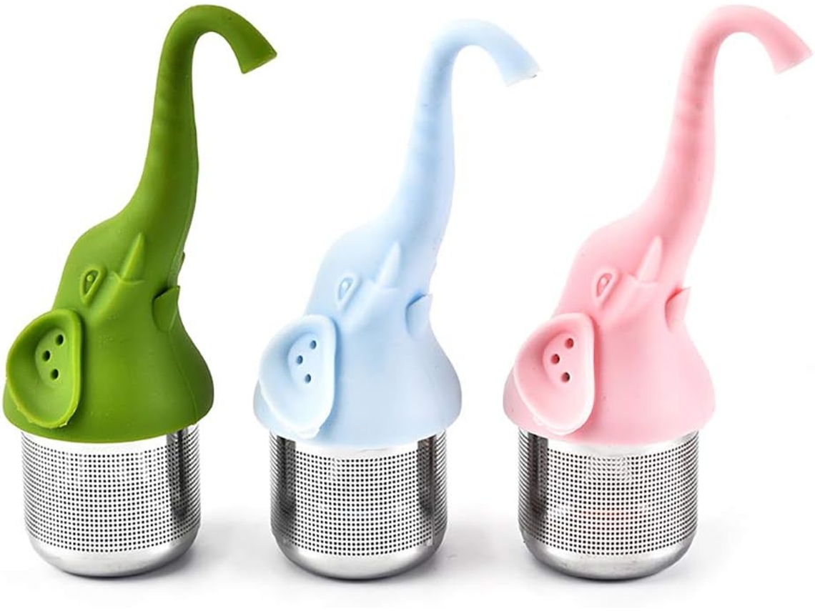 MEOIRUERY Acompanhante Para Preparo De Chá De Folhas Soltas, Infusor De Chá Inovador Com Filtro De Malha Superfina, Silicone Resistente Ao Calor E Aço Inoxidáve