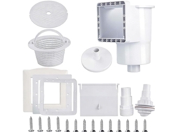 Conjunto Completo De Skimmer, Incluindo Parafusos De Vedação Do Cesto Para Fácil Instalação Na Piscina.
