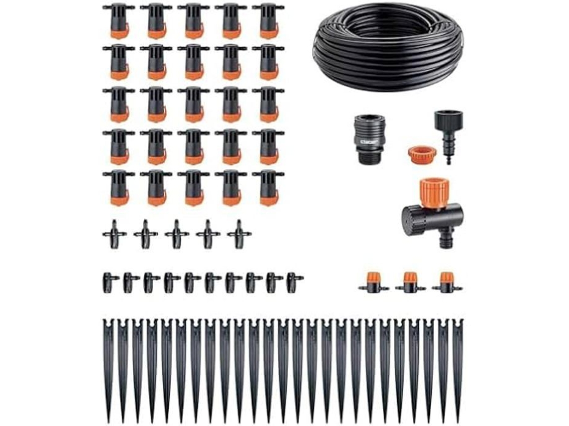 Kit Gotejamento Plus 25 Potes CLABER Sistema de Irrigação Por Gotejamento