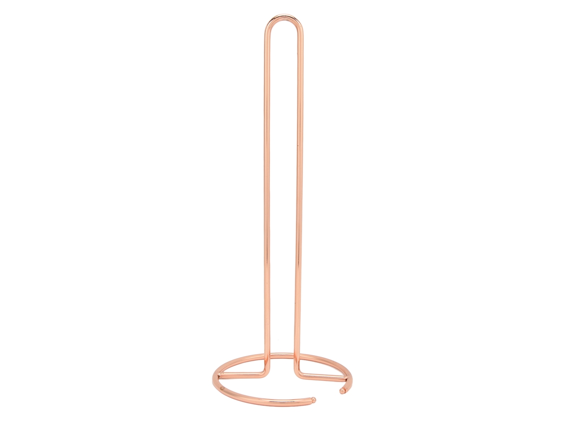 Porta Papel Higiênico De Hierro Forjado Vertical De Oro Rosa Para Oficina Cocina Mesa