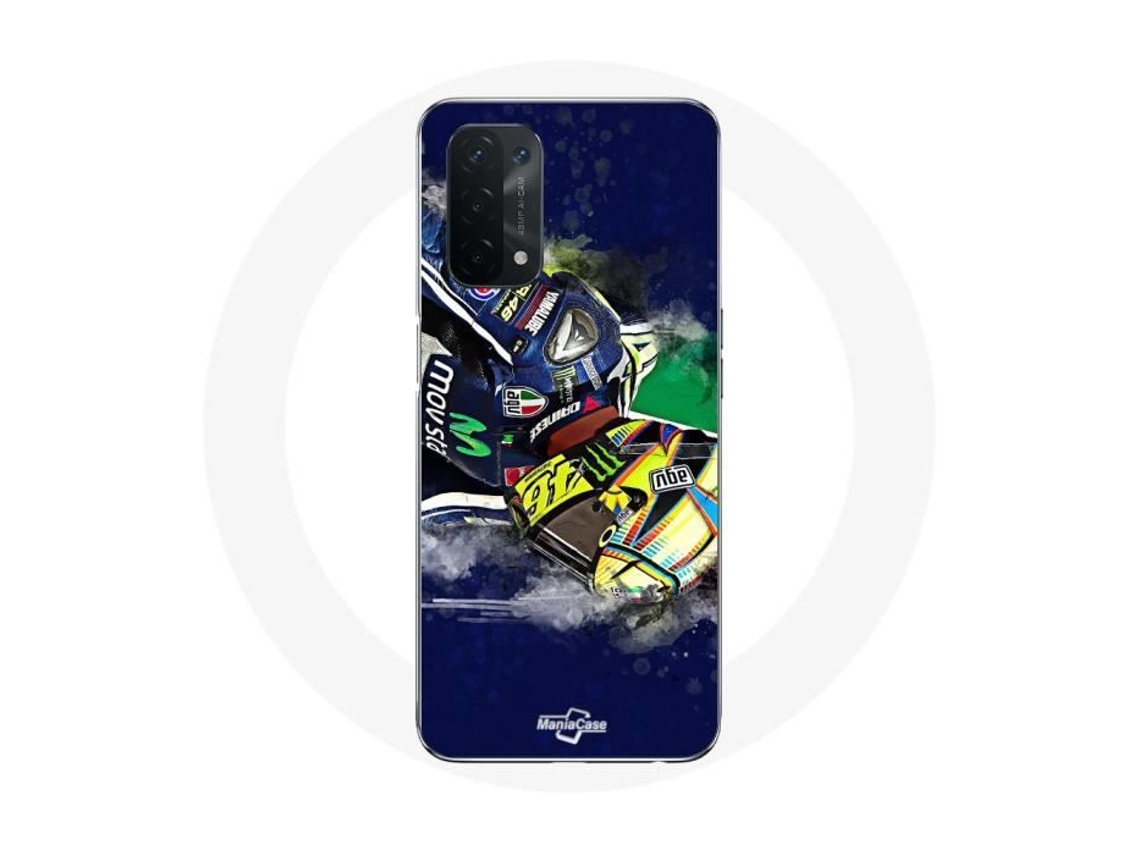 Capa - Maniacase - Oppo A74 5g - Preta - Macia - Piloto De Moto Gp