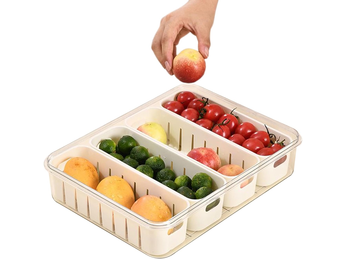 Frutero - Con 4 Compartimentos - Con Bandeja Portátil